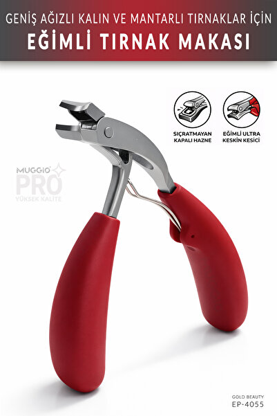 Muggio Curv Tırnak Makası Pensi Kalın ve Sorunlu Tırnaklara Özel