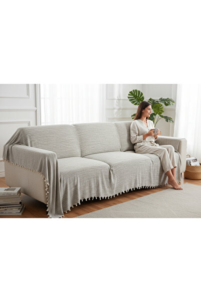 DNR قطن طبيعي، بيكيه مزدوج ناعم، غطاء مقعد، غطاء متعدد الأغراض 280x300 سم.