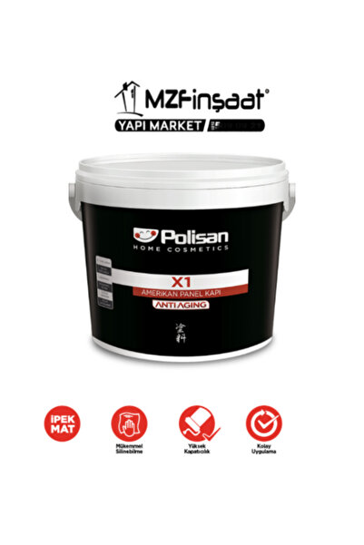 Polisan X1 Amerikan Panel Kapı Boyası 2,5 lt Matrix Beyaz
