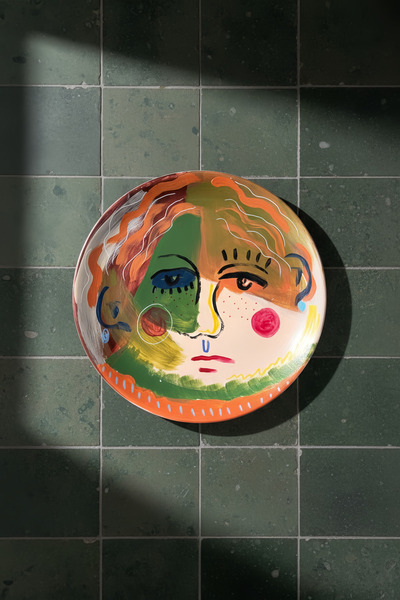 ARİENEL Seramik Duvar Tabağı | Direne | Art Collection | 25 cm | El Yapımı | ...