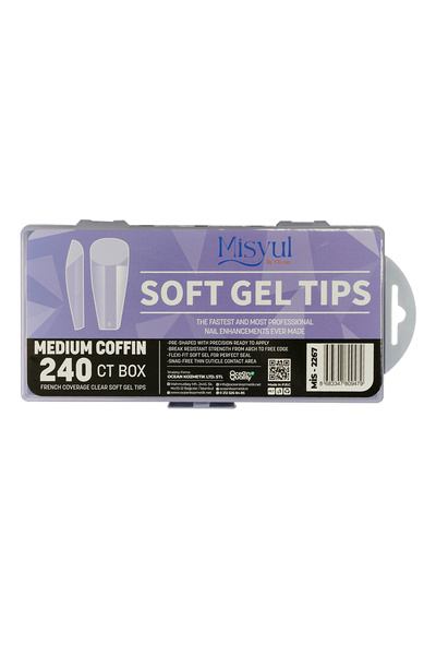 Misyul Soft Jel Tips Protez Tırnak Tips Uzatma Yeni Nesil 240 Adet