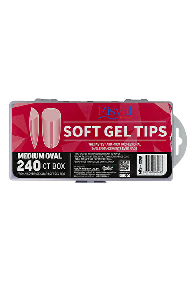 Misyul Soft Jel Tips Protez Tırnak Tips Uzatma Yeni Nesil 240 Adet