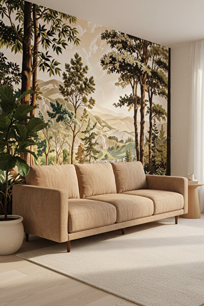 dreamwall Doğa Temalı Kale Manzaralı Duvar Kağıdı Isı ve Ses Yalıtımlı