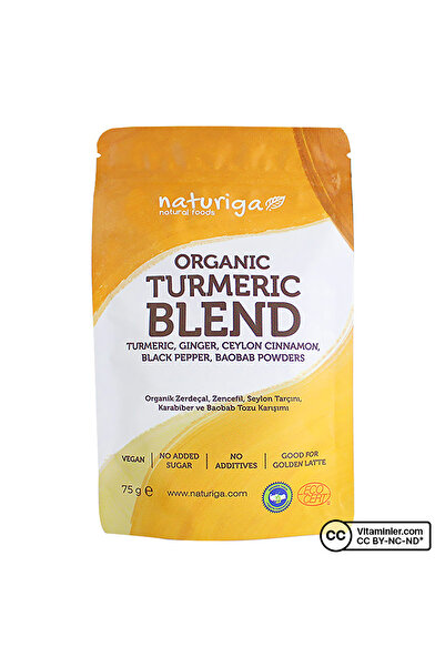 Naturiga Organik Zerdeçal Karışım 75 Gr