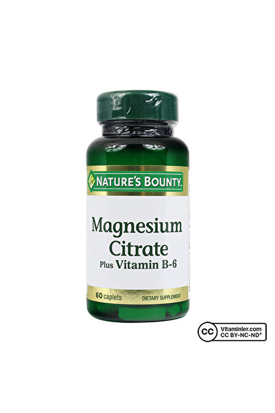 Nature's Bounty Magnesium Citrate Plus Vitamin B6 60 Tablet