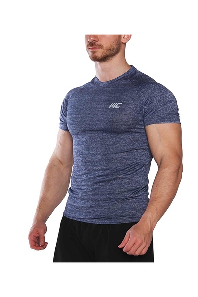 MUSCLECLOTH Pro Stretch Kısa Kollu T-Shirt Lacivert