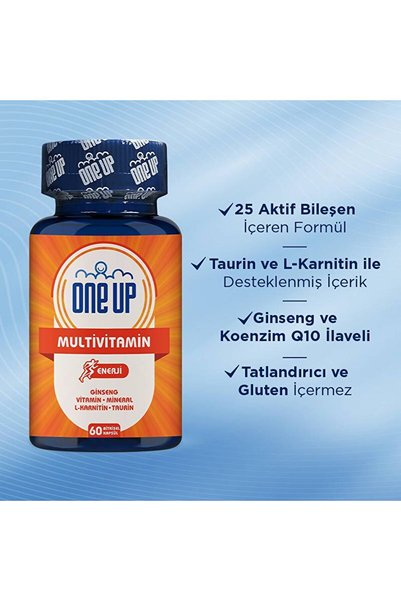 One Up Multivitamin Enerji 60 Kapsül