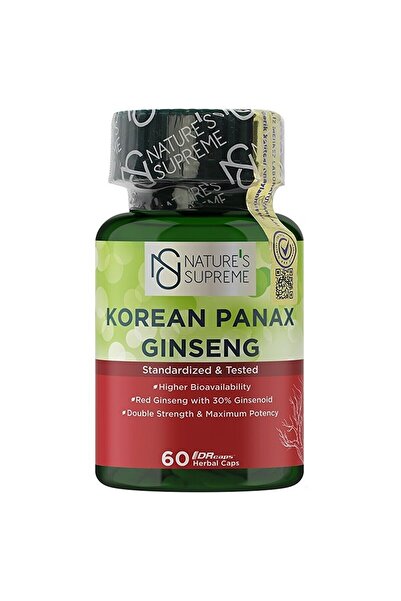 Nature's Supreme Korean Panax Ginseng 60 Kapsül