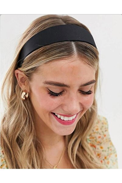 Be Best Coroană neagră groasă din satin pentru femei Cd375