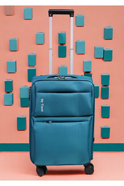 OEM Troler My Travel B-001, mic 20", 4 roți pivotante, 50x35x25 cm, verde