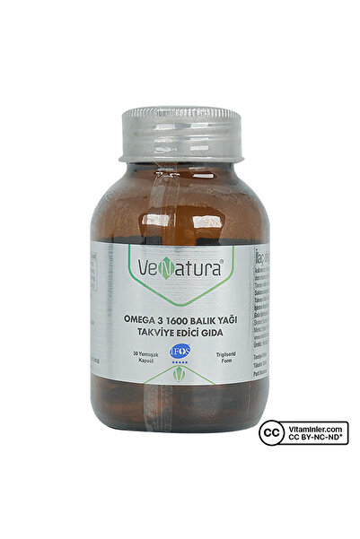 VeNatura Omega 3 1600 Balık Yağı 30 Kapsül