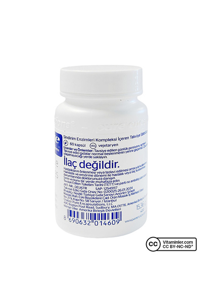 Pure Encapsulations Digestive Enzymes Ultra 60 Kapsül