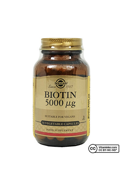 Solgar Biotin 5000 Mcg 50 Kapsül