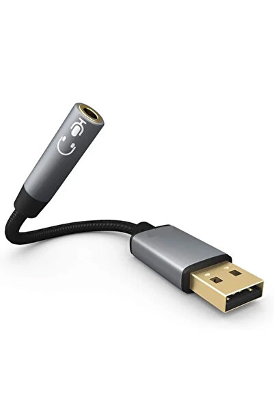 JOYFOCUS محول USB إلى مقبس 3.5 ملم، يدعم سماعات الرأس والميكروفون، USB إلى مد...