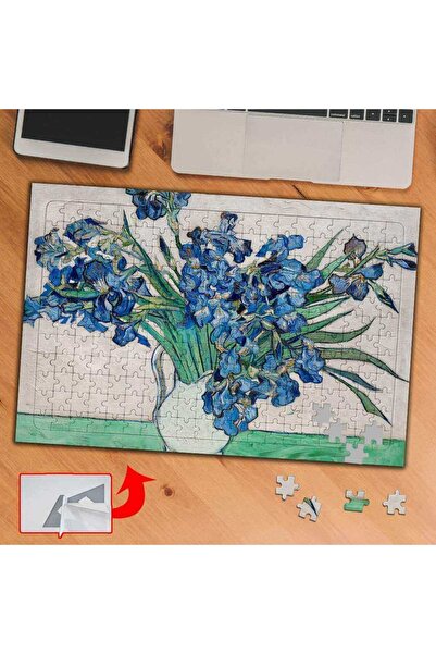 Asilmeydan Vazoda İrisler Van Gogh 240 Parça Puzzle Yapboz Tablo-346474
