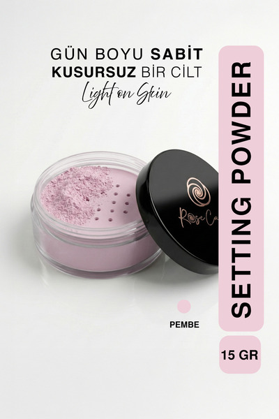 Rose Candy Setting Powder|Makyaj Sabitleyici Toz Pudra|Pembe