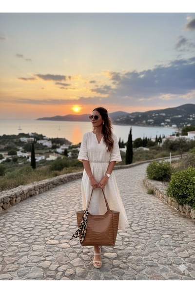 YMZBAG Geantă de mână și de umăr TABA pentru femei, cu fermoar și închidere c...