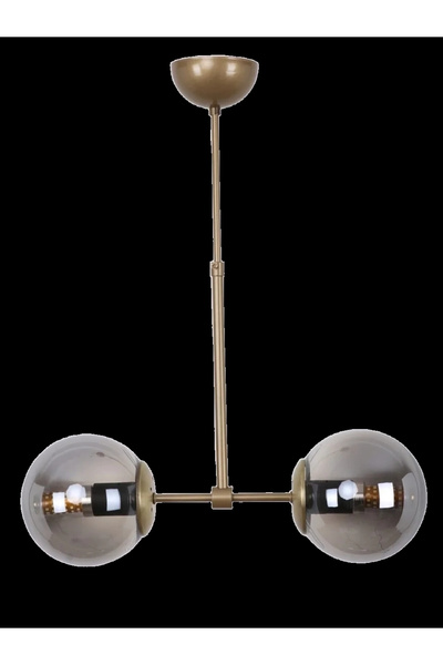 NZL Lighting Liblo 2'li Eskitme Füme Camlı Avize
