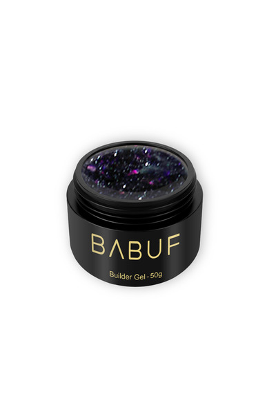 BABUF Self-Leveling Builder Gel with Glitter 50 g – For Gel Nails