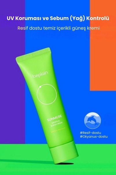 beplain Sunmuse Mineral Güneş Kremi SPF50+ PA++++ 50ml