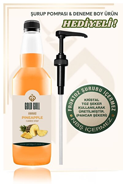 gold gull Ananas Aromalı Kahve & Meyve Şurubu 700 ml.