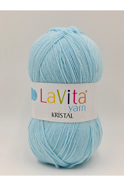 LaVita Yarn Kristal El Örgü İpi %100 Akrilik 100gr (5048 BEBE MAVİ)