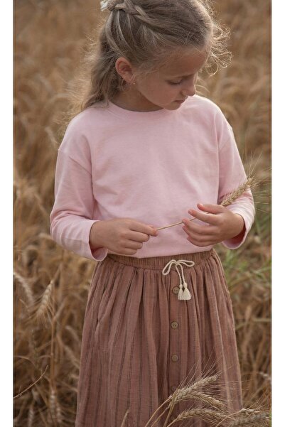 Cigit Tricou sezonier de bază 2-10 ani roz pudrat