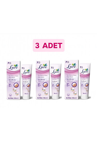 LURE Tüy Dökücü Krem Tüm Ciltler İçin 100 ml 3 Adet