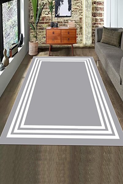 Decomia Home الرقمية المضادة للانزلاق قابل للغسل الحديثة رمادي سجادة غرفة معي...