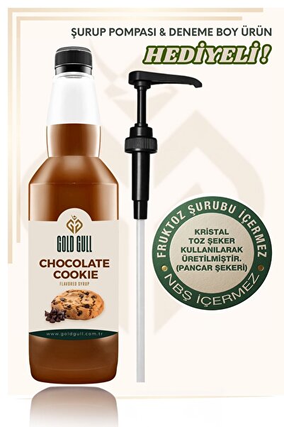 gold gull Çikolatalı Kurabiye Aromalı Kahve & Meyve Şurubu 700 ml.