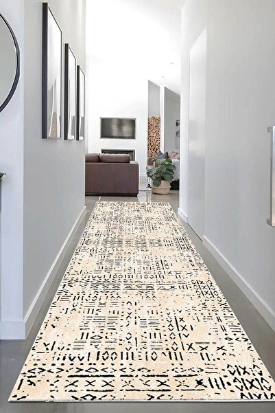 Decomia Home Dijital Kaymaz Yıkanabilir Modern Iskandinav Salon Halısı Mutfak...