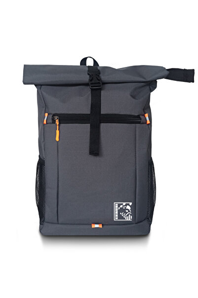 BRAGİ حقيبة ظهر أصلية باللون الرمادي للجنسين للكمبيوتر المحمول والمدرسة والتخ...