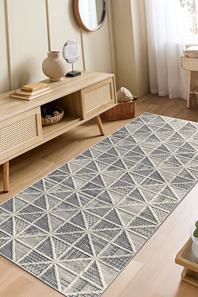 Decomia Home Dijital Baskı Kaymaz Yıkanabilir Salon Halısı Mutfak Halısı Kori...