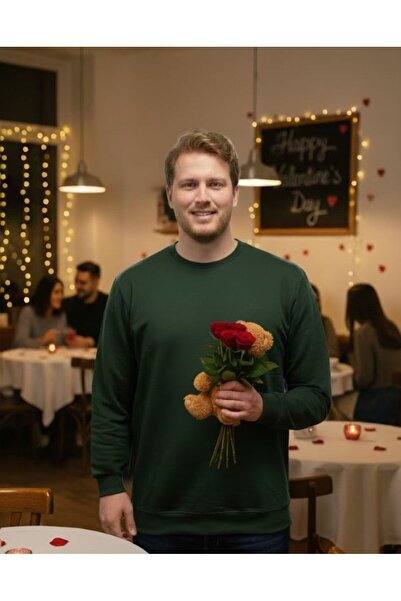 URUMDAY Men's Compact Crew Neck Oversized Sweatshirt