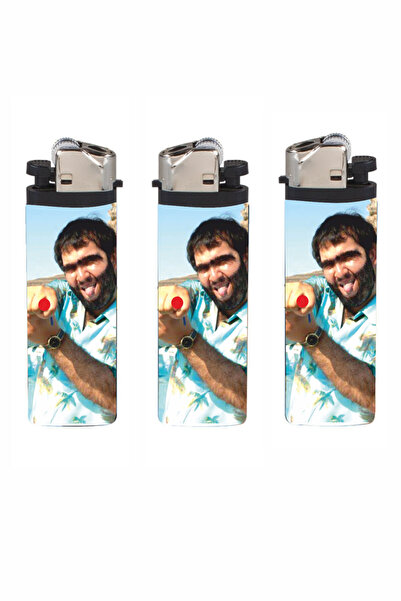 SARANG Çakmak 3 Adet Nah Recep Baskılı Klasik Çakmak