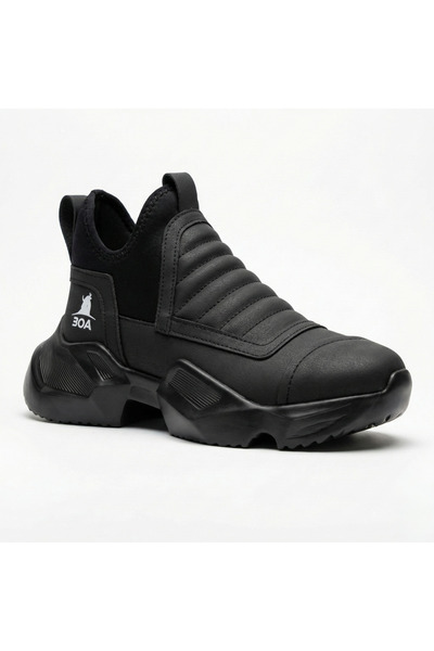 BESKAR BA0401 Botine sport pentru bărbați, fără șireturi, confortabile, cu ta...