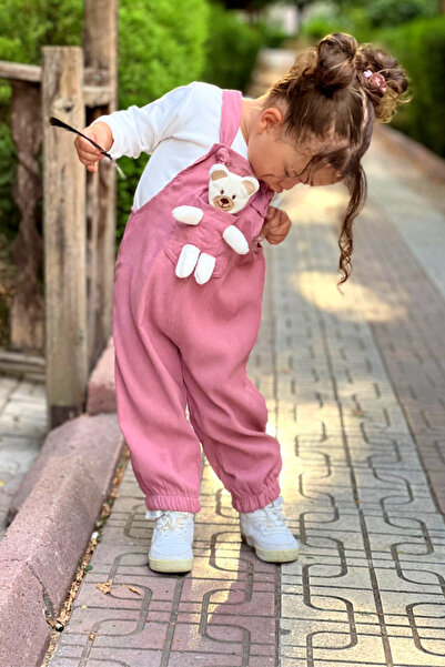 Pollito Unisex Boy Çizgi Fitilli Teddy Oyuncaklı 2'li Salopet