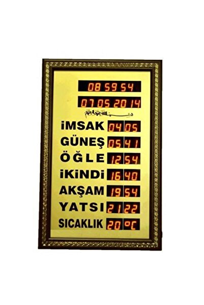 Odesan Dijital Vakit Matik İmsakiye Ev Tipi Ezan Okuyan Saat