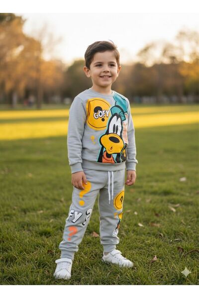 GÜL Baby Printed Long Sleeve Men's Bottom Top Set