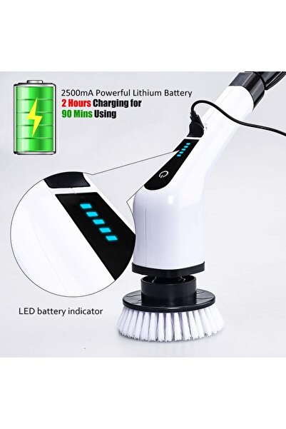 SPAULD 7-in-1 Electric Spin Scrubber Cordless Cleaning Brush with 7 Replaceable Heads