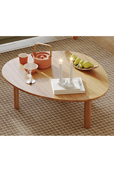 Normod Mandel Masif Meşe Orta Sehpa Large