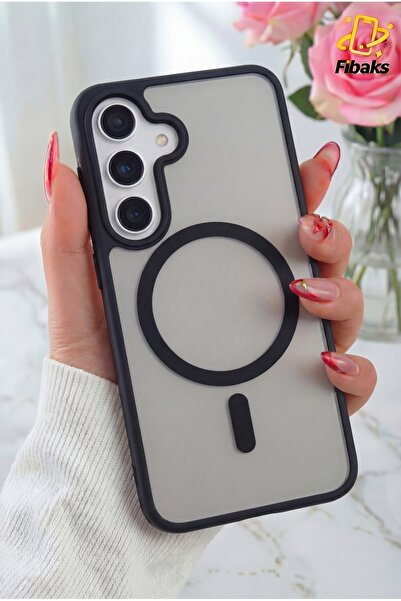 Fibaks Galaxy S24 / S25 Kılıf Kamera Çıkıntılı Magsafe Şarj Destekli Yumuşak ...