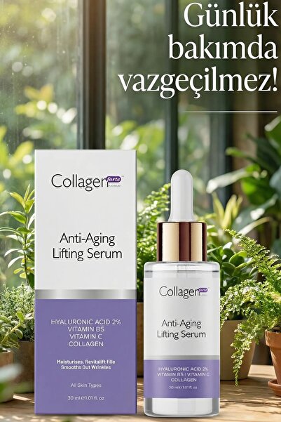 Collagen Forte Platinum Hyaluronik Asit Serum 30ml, Yaşlanma Karşıtı, Kolajen...