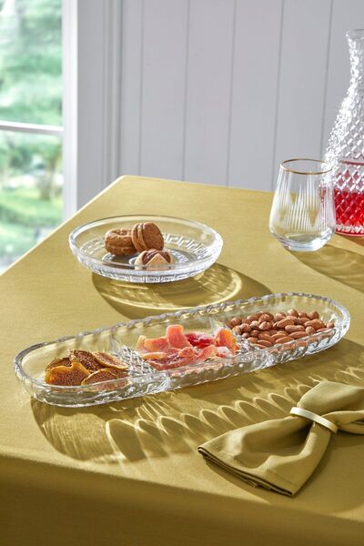 Glamis لوحة قارب زجاجية مصنوعة يدويًا مكونة من 3 أقسام من Selen Concept Cemre