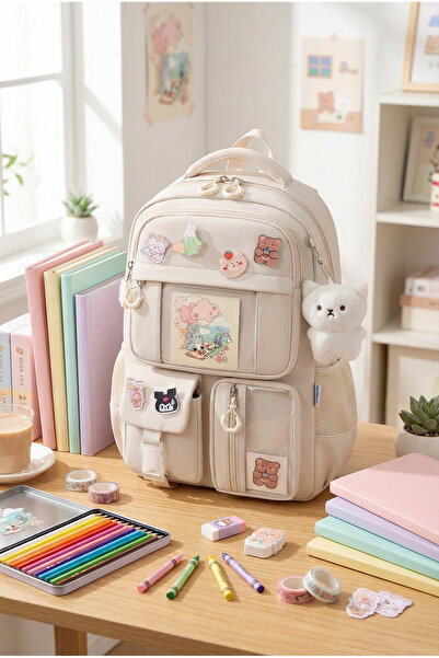 Roomys Kawaii Plus New Season Top Quality Korean Type Backpack School Bag wit...