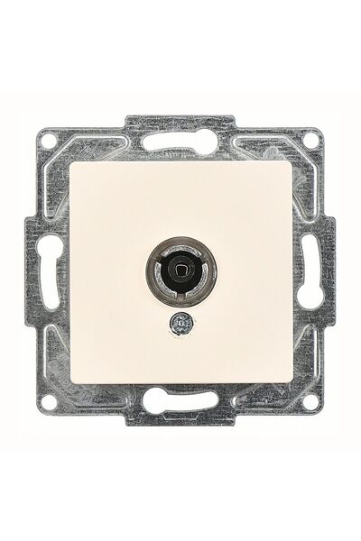 Günsan Eqona Cream Tv Socket (Transition-Finished) Mechanism