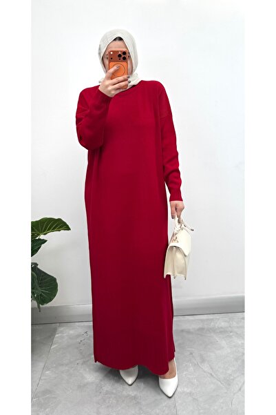 NİSUM MODA PİKE ÖRGÜLÜ TRİKO ELBİSE