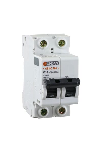 Günsan Elektrik Günsan Valta Otomatik Sigorta 2 Kutup 6kA C Tip 10A