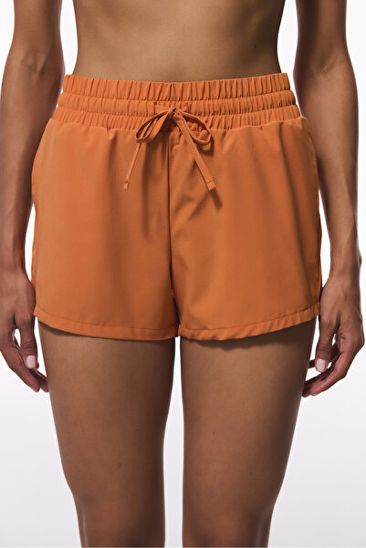 Penti Orange Felix Binding Detailed Poplin Mini Swim Shorts