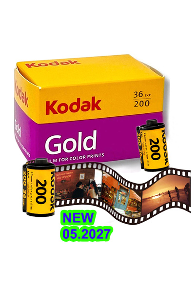Kodak Gold 200 Fotoğraf Filmi 05/2027 -Taze renkli analog fotoğraf filmi